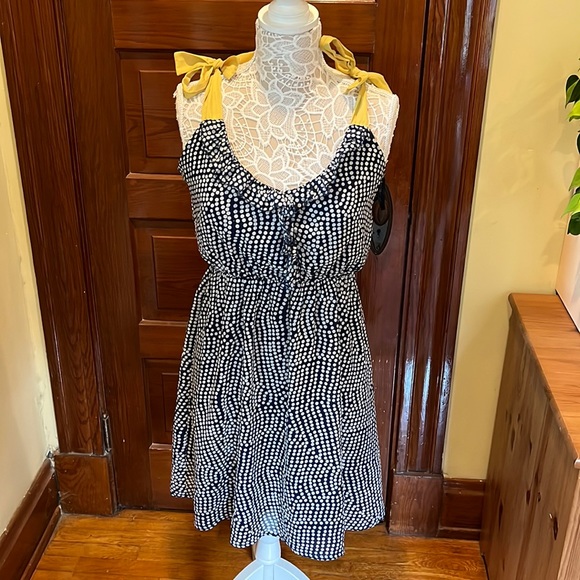 Emmelee Dresses & Skirts - Emmelee Polk Dot Tie-Strap dress (size L)